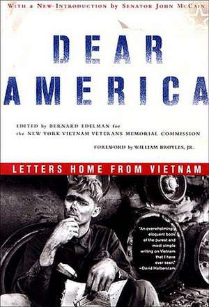 Dear America – Letters Home from Vietnam de Bernard Edelman