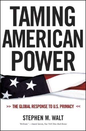 Taming American Power – The Global Response to U.S. Primacy de Stephen M. Walt