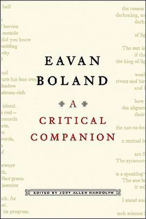 Eavan Boland de Jody Allen Randolph