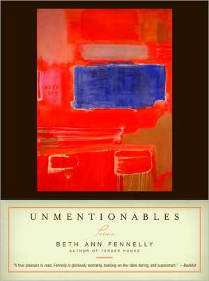 Unmentionables – Poems de Beth Ann Fennelly