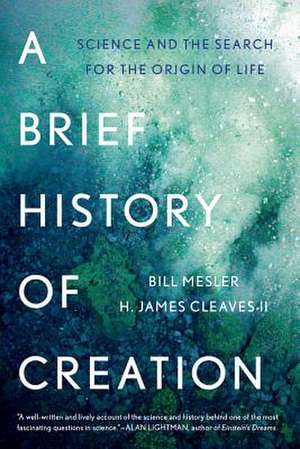 A Brief History of Creation – Science and the Search for the Origin of Life de Bill Mesler