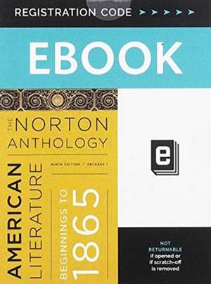 The Norton Anthology of American Literature – eBook Folder, 9th Edition,Vol 1 de Robert S. Levine