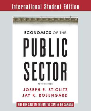 Economics of the Public Sector 4e de Joseph E. Stiglitz