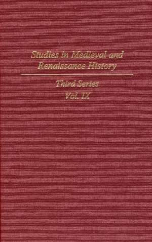 Studies in Medieval and Renaissance History (Studies in Medieval and Renaissance History New Series) de Dahood