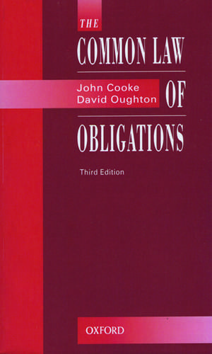 The Common Law of Obligations de John Cooke