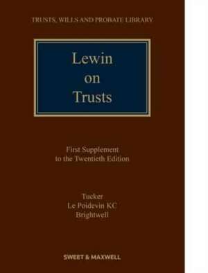 Lewin on Trusts de Master Brightwell