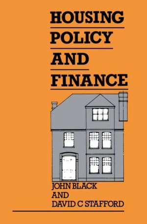 Housing Policy and Finance de John Black