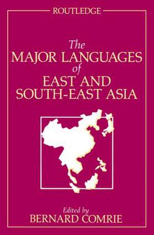 The Major Languages of East and South-East Asia de Bernard Comrie