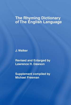 Walker's Rhyming Dictionary of the English Language de J. Walker