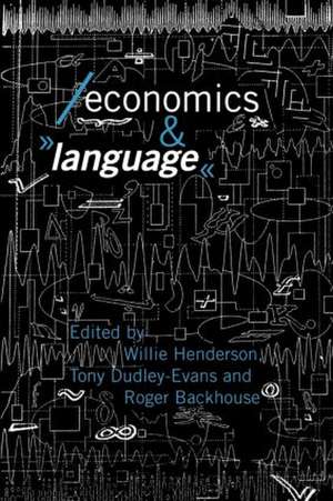 Economics and Language de Roger E. Backhouse