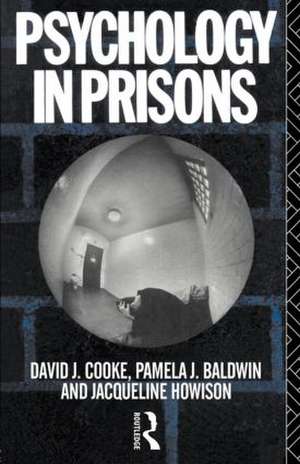 Psychology in Prisons de Pamela Baldwin