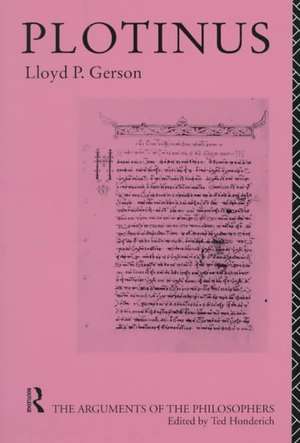 Plotinus-Arg Philosophers de Lloyd P. Gerson