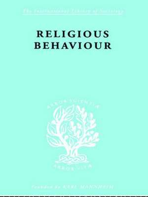 Religious Behaviour de Michael Argyle