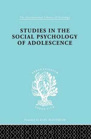 Studies in the Social Psychology of Adolescence de J.F. Forrester et al