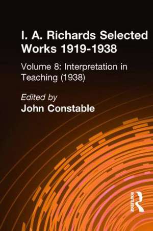 Interpretation In Teaching V 8 de John Constable