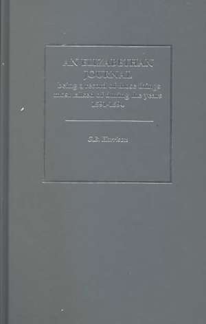 An Elizabethan Journal V1 de G. B. Harrison