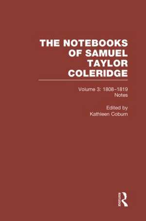 Coleridge Notebooks V3 Notes de Kathleen Coburn