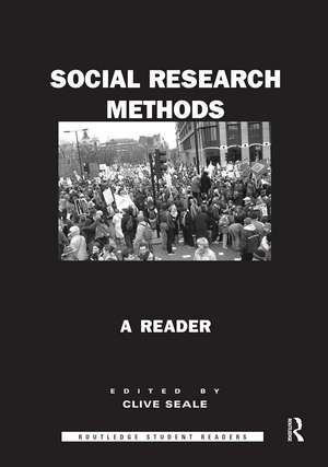 Social Research Methods: A Reader de Clive Seale