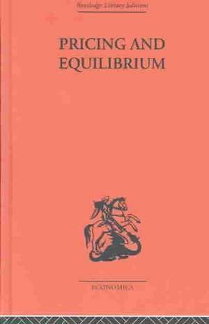 Pricing and Equilibrium de Erich Schneider
