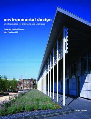 Environmental Design: An Introduction for Architects and Engineers de Randall Thomas