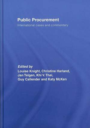 Public Procurement: International Cases and Commentary de Louise Knight