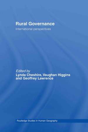 Rural Governance: International Perspectives de Lynda Cheshire
