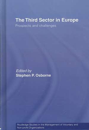 The Third Sector in Europe: Prospects and challenges de Stephen P. Osborne