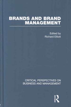 Brands and Brand Management de Richard Elliott