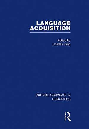 Language Acquisition de Charles Yang