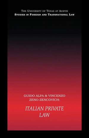 Italian Private Law de Guido Alpa