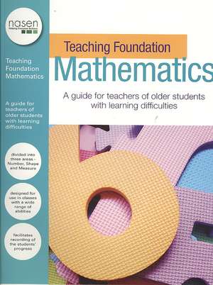 Teaching Foundation Mathematics: A Guide for Teachers of Older Students with Learning Difficulties de Nadia Naggar-Smith