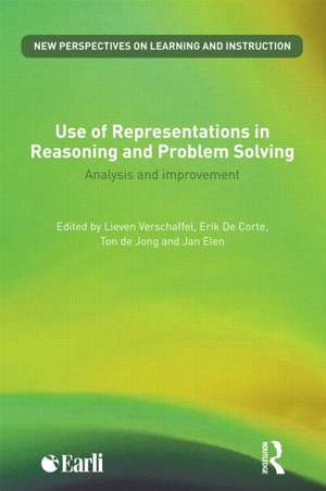 Use of Representations in Reasoning and Problem Solving: Analysis and Improvement de Lieven Verschaffel