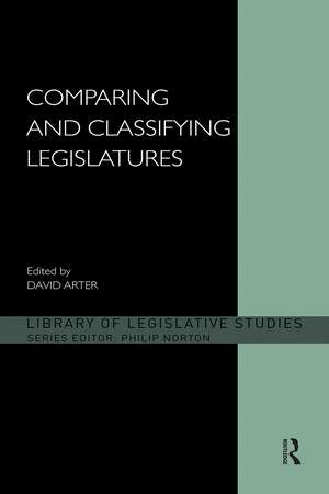 Comparing and Classifying Legislatures de David Arter