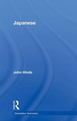 Japanese: Descriptive Grammar de John Hinds