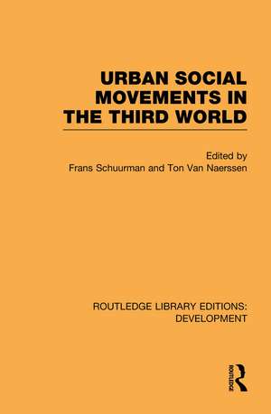 Urban Social Movements in the Third World de Frans Schuurman