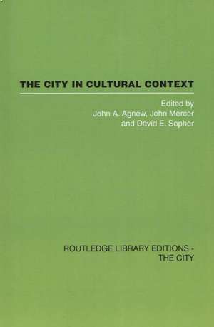 The City in Cultural Context de John Agnew