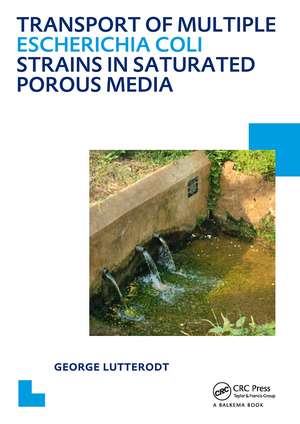 Transport of multiple Escherichia coli strains in saturated porous media: UNESCO-IHE PhD Thesis de George Lutterodt