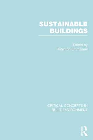 Sustainable Buildings de Rohinton Emmanuel