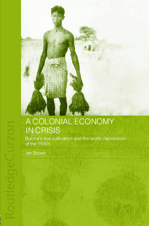 A Colonial Economy in Crisis: Burma's Rice Cultivators and the World Depression of the 1930s de Ian Brown