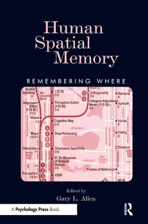 Human Spatial Memory: Remembering Where de Gary L. Allen