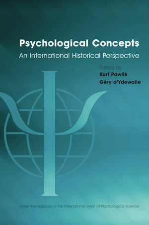 Psychological Concepts: An International Historical Perspective de Kurt Pawlik