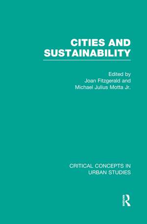 Cities and Sustainability de Joan Fitzgerald