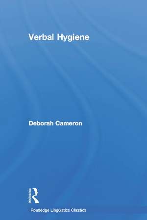 Verbal Hygiene de Deborah Cameron