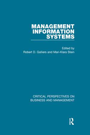 Management Information Systems de Robert Galliers