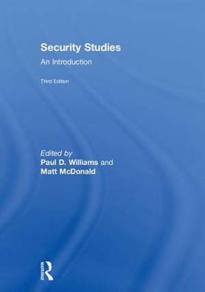 Security Studies de Matt Mcdonald