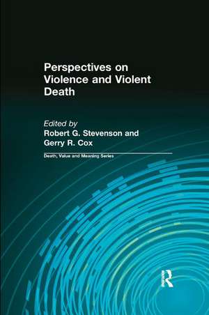 Perspectives on Violence and Violent Death de Robert Stevenson