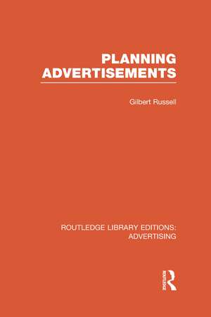 Planning Advertisements de Gilbert Russell