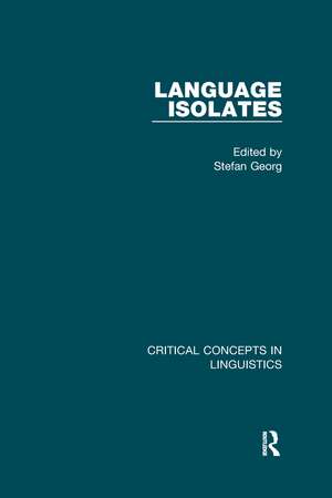 Language Isolates de Stefan Georg