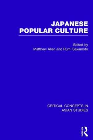 Japanese Popular Culture de Matthew Allen