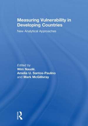 Measuring Vulnerability in Developing Countries: New Analytical Approaches de Wim Naude